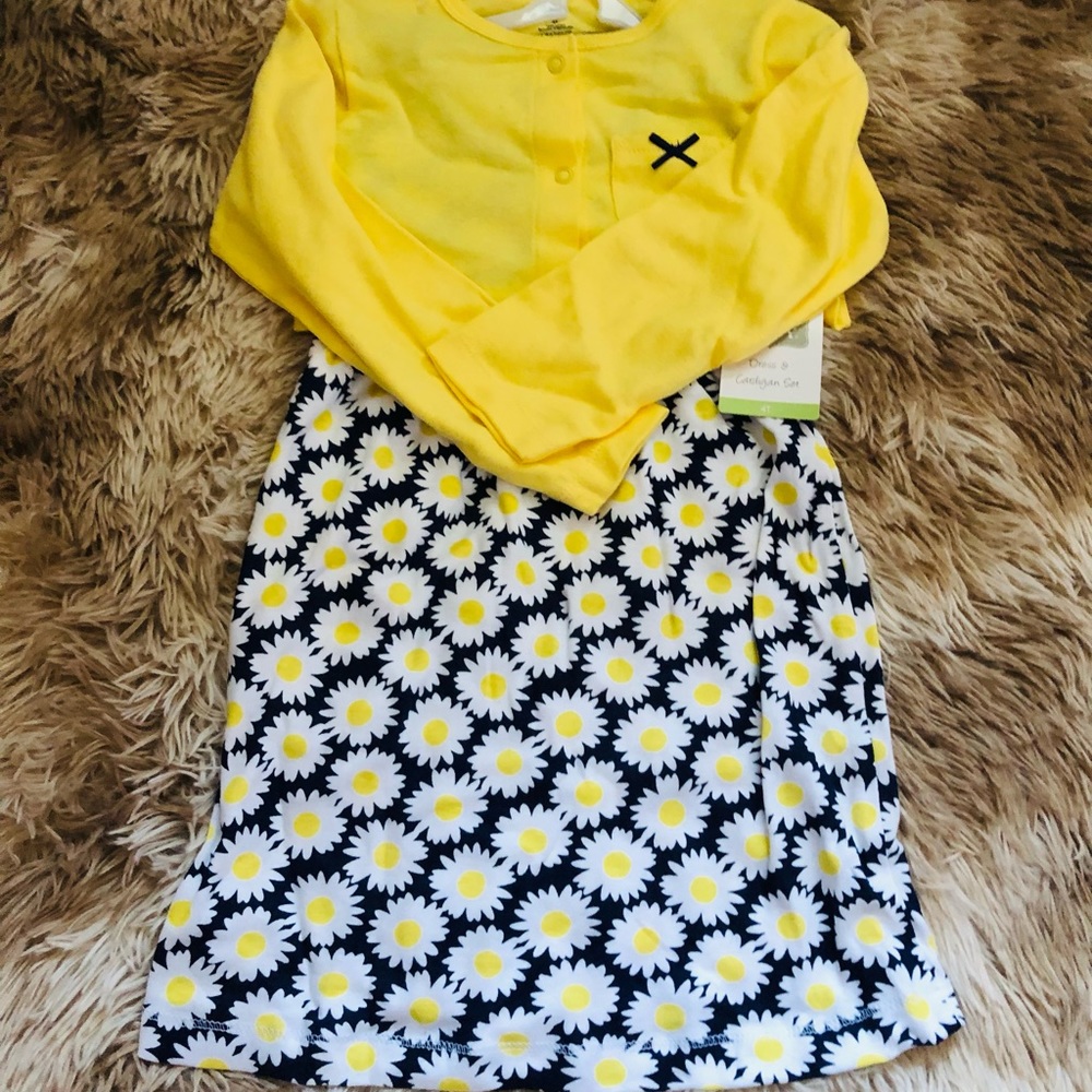 4T summer dress and cardigan
